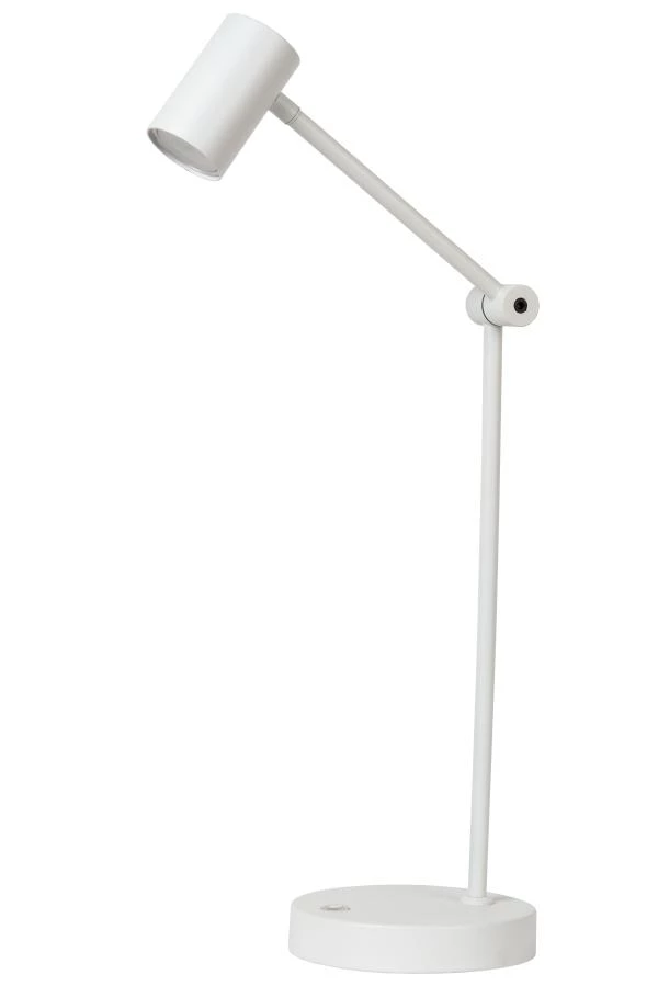 Lucide TIPIK - Lámpara de mesa Recargable - Batería/acumulador - LED Regul. - 1x3W 2700K - 3 StepDim - Blanco - UIT